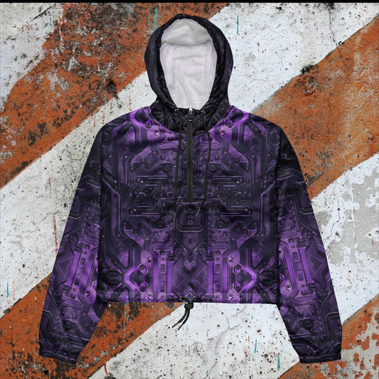 HAZRDMECH - Amethyst - Crop Windbreaker